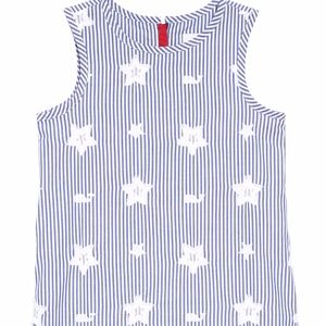 Stars & Whales Embroidered Shift Dress